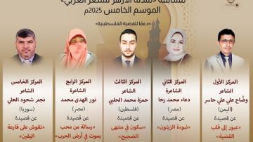 إعلان الفائزين في الموسم الخامس من مسابقة مئذنة الأزهر للشعر المخصص لدعم القضية الفلسطينية