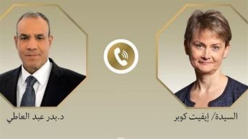 وزير الخارجية يبحث مع نظيرته البريطانية دعم اللجنة الوطنية لإدارة غزة