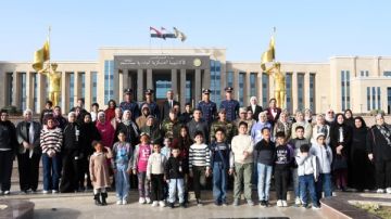 القوات المسلحة تنظم عددا من الزيارات لأسر الشهداء إلى الأكاديمية العسكرية المصرية