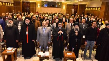 محافظ أسيوط يشهد يوم الصلاة والدعاء من أجل السلام بمطرانية الأقباط الكاثوليك