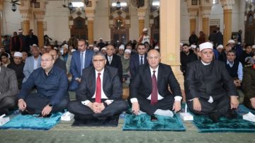 محافظ الجيزة يشهد احتفالية ذكرى النصف من شعبان بمسجد أسد بن الفرات بالدقي