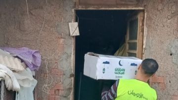 توزيع 250 كرتونة مواد غذائية على الأسر الأولى بالرعاية بقرى ميت غمر توزيع 250 كرتونة مواد غذائية على الأسر الأولى بالرعاية بقرى ميت غمر