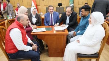 في لفتة إنسانية.. محافظ المنوفية يشهد على عقد زواج 3من أبناء دور الرعاية