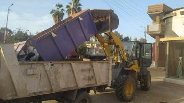 حملات مكثفة للنظافة بمدينة بيلا في كفر الشيخ.. صور