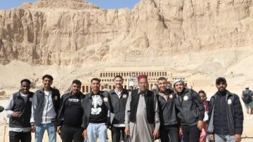 زيارة لمعبد الدير البحري ضمن جولات ملتقى أهل مصر لشباب المحافظات الحدودية