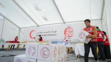 مليون وجبة للفلسطينيين في غزة من المطبخ الإنساني الرمضاني بالشيخ زويد