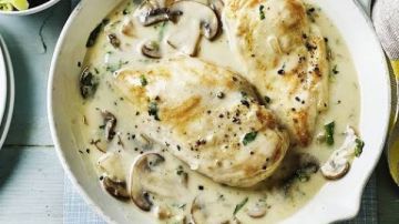 طريقة عمل فراخ بصوص المشروم (البيكاتا).. وصفة كريمي وسهلة