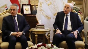 رئيس محكمة النقض يستقبل وزير العدل لتوقيع بروتوكول التحول الرقمي للعدالة