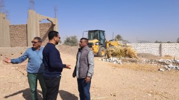 إزالة 59 حالة تعد على الأراضي الزراعية وأملاك الدولة بقنا