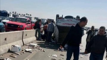 عودة الحركة المرورية على طريق بنها شبرا الحر بالقليوبية