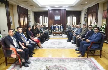 وزير الدولة للإعلام يعقد لقاء مشتركا مع وفدي نقابتي الصحفيين والإعلاميين