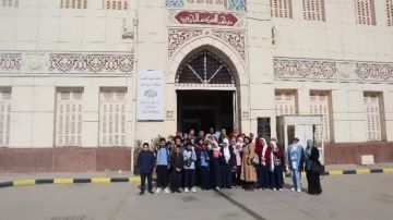 سكك حديد مصر تستقبل طلاب المدارس في متحف السكة الحديد بالقاهرة صور