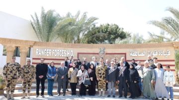 قيادة قوات الصاعقة تنظم احتفالية لعدد من أسر الشهداء