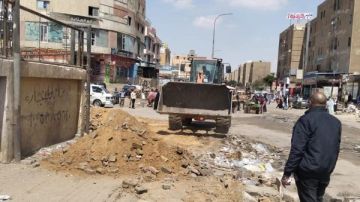 حملات في بدر إزالة الإشغالات والمخالفات بمنطقة الزلزال .. صور