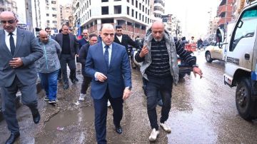 محافظ الغربية يتابع جهود رفع تجمعات مياه الأمطار ويشيد بفرق العمل الميدانية