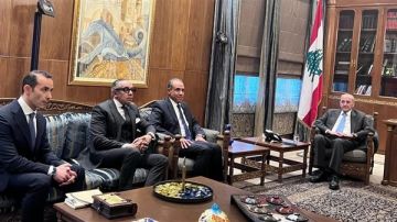 وزير الخارجية يلتقى رئيس مجلس النواب اللبناني ببيروت ويؤكد تضامن مصر مع لبنان