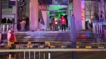 وفاة شخص في انفجار المول التجاري بدمياط