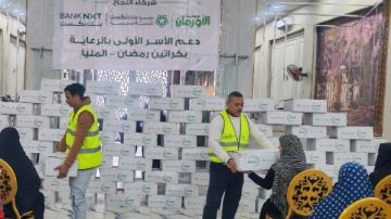 توزيع 400 بطانية ولحاف على غير القادرين في 5 قرى بالمنيا