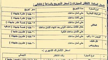 مدينة الأقصر تعلن رسميا تطبيق أحكام القانون المنظم لانتظار المركبات في الشوارع