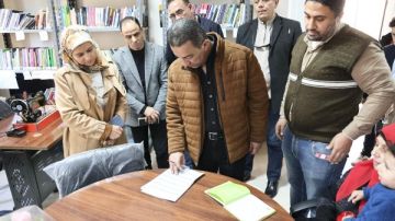 محافظ المنوفية يتفقد مكتبة مصر ومجمع الخدمات الحكومية بدنشواى ويكافئ العاملين محافظ المنوفية يتفقد مكتبة مصر ومجمع الخدمات الحكومية بدنشواى ويكافئ العاملين