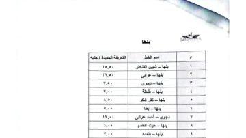 بعد زيادة أسعار الوقود .. ننشر تعريفة الركوب الجديدة في القليوبية بعد زيادة أسعار الوقود .. ننشر تعريفة الركوب الجديدة في القليوبية