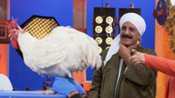 فيفي عبده تفاجئ محمد لطفي بمقلب مضحك من فيلم أبو حميدو 