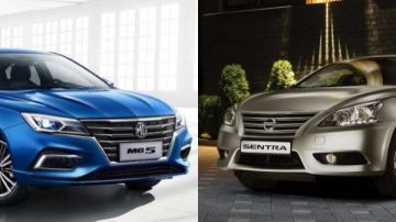 مقارنة بين إم جى 5 ونيسان سنترا 2026