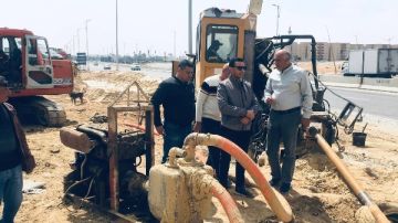 تنفيذ خط مياه رئيسي 6.9 كم لزيادة كفاءة الإمداد بحدائق العاصمة