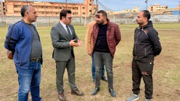 مديرية الشباب والرياضة تبحث فرص الاستثمار بنادى غزل دمياط