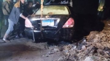 مصرع شخصين في حادث انقلاب سيارة ملاكي في ترعة القرشية بالغربية