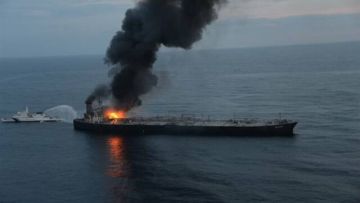 اصطدام ناقلة نفط مصرية بالمنصة البحرية SG300