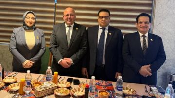 بحضور نواب الحزب .. حفل إفطار رمضاني لـ حماة الوطن بكفر الشيخ صور