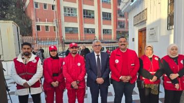 للدرجة القصوى الهلال الأحمر ببورسعيد يرفع درجة الاستعداد لمواجهة الطقس السيئ .. صور