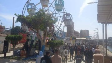 أول أيام العيد توافد المواطنين على الحدائق والمتنزهات بكفر الشيخ.. صور