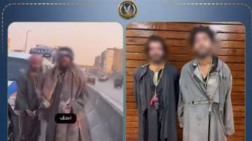 حاولا ترهيب قائدي السيارات.. ضبط بلطجية الحجارة على طريق الإسكندرية الزراعي بشبرا الخيمة