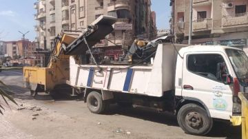 تكثيف أعمال النظافة ورفع القمامة يوميا بحي شرق كفر الشيخ