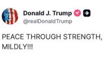 ترامب : السلام يتحقق من خلال القوة.. وإسرائيل تشن غارات على طهران ترامب : السلام يتحقق من خلال القوة.. وإسرائيل تشن غارات على طهران