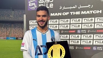 حامد حمدان رجل مباراة بيراميدز والبنك الأهلي في الدوري