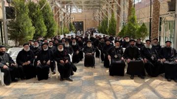 مجمع كهنة إيبارشية مطاي يناقش ترتيبات الخدمة ويهنئ الأنبا جوارجيوس بعيد رهبنته