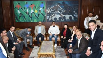 وزير الرياضة ومحافظ الإسكندرية يشهدان افتتاح حمام سباحة بالنادي الأولمبي وزير الرياضة ومحافظ الإسكندرية يشهدان افتتاح حمام سباحة بالنادي الأولمبي