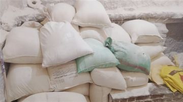 ضبط 7.6 طن مكرونة منتهية الصلاحية قبل طحنها وإعادة تدويرها في مصنع بدون ترخيص بالبحيرة