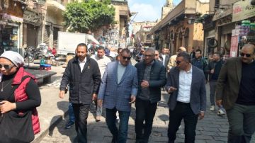 أمين الأعلى للآثار يتفقد عددا من المواقع الأثرية بشارع المعز