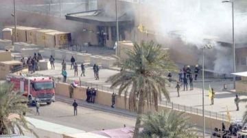 انفجار في العاصمة بغداد .. هجوم بطائرة مسيرة يستهدف السفارة الأمريكية