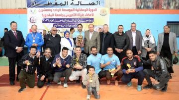 جامعة كفر الشيخ تحصد كأس البطولة في الدورة الرمضانية بالمنصورة صور