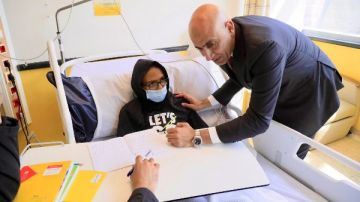 وزير التعليم يزور مستشفى57357 لعلاج سرطان الأطفال..ويؤكد: أبطال يعالجون أبطال وزير التعليم يزور مستشفى57357 لعلاج سرطان الأطفال..ويؤكد: أبطال يعالجون أبطال