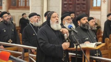 حضور كنسي واسع في التسبحة الشهرية بمطرانية حلوان