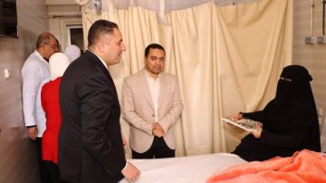 المحافظ يزور مستشفى دمياط العام لتهنئة أسرة المستشفى والمرضى
