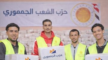 الشعب الجمهوري يوزع 1000كرتونة رمضانية بقوص ضمن مبادرة مع الناس 
