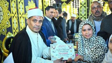 حاجة تفرح .. تكريم حفظة القرآن الكريم بقرية أم سن بكفر الشيخ صور