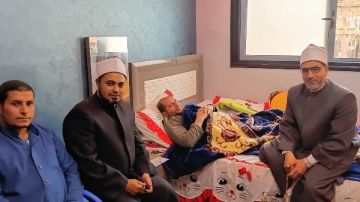مدير وعظ الغربية يطمئن على الحالة الصحية لإمام الجامع الأزهر إبراهيم البهنجاوي